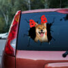 Christmas Happy Dog 3D Vinyl Car Decal Sticker