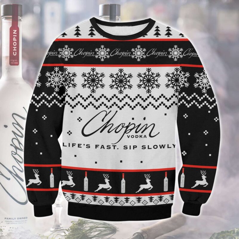 Chopin vodka Ugly Sweater