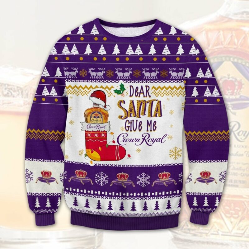 Crown Royal Dear Santa Ugly Sweater