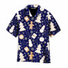 Christmas Gingerbread Snow Flakes Pattern Aloha Hawaiian Shirts WT7477