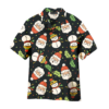 Christmas Happy Night With Santa Snowman Pattern Aloha Hawaiian Shirts WT7487