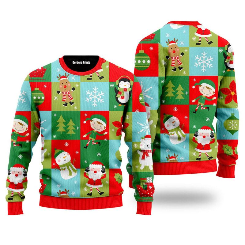 Christmas Holiday Pattern Ugly Christmas Sweater