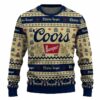 Coors Banquet Snowing Christmas Ugly Sweater