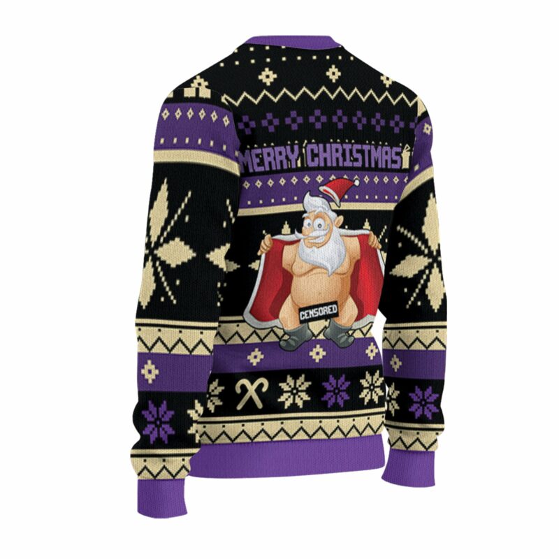 Dirty Christmas Santa Claus Naked Purple NDA32