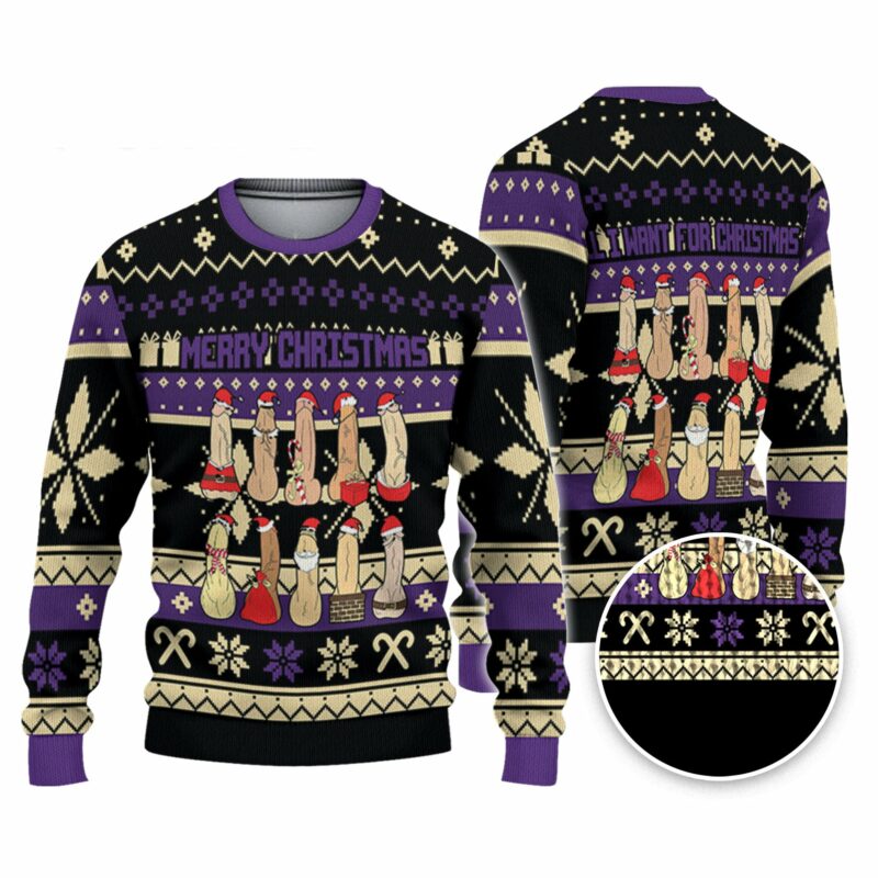 Dirty Christmas Ugly Cockmast Purple NDA28