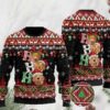 Dog Lover Golden Retriever Ho Ho Ho Ugly Christmas Sweater