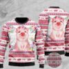 Floral Piggy Ugly Christmas Sweater