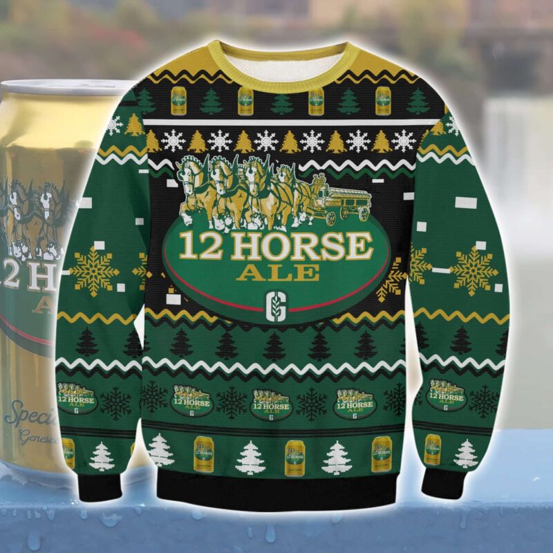 Genesee 12 Horse Ale Ugly Sweater