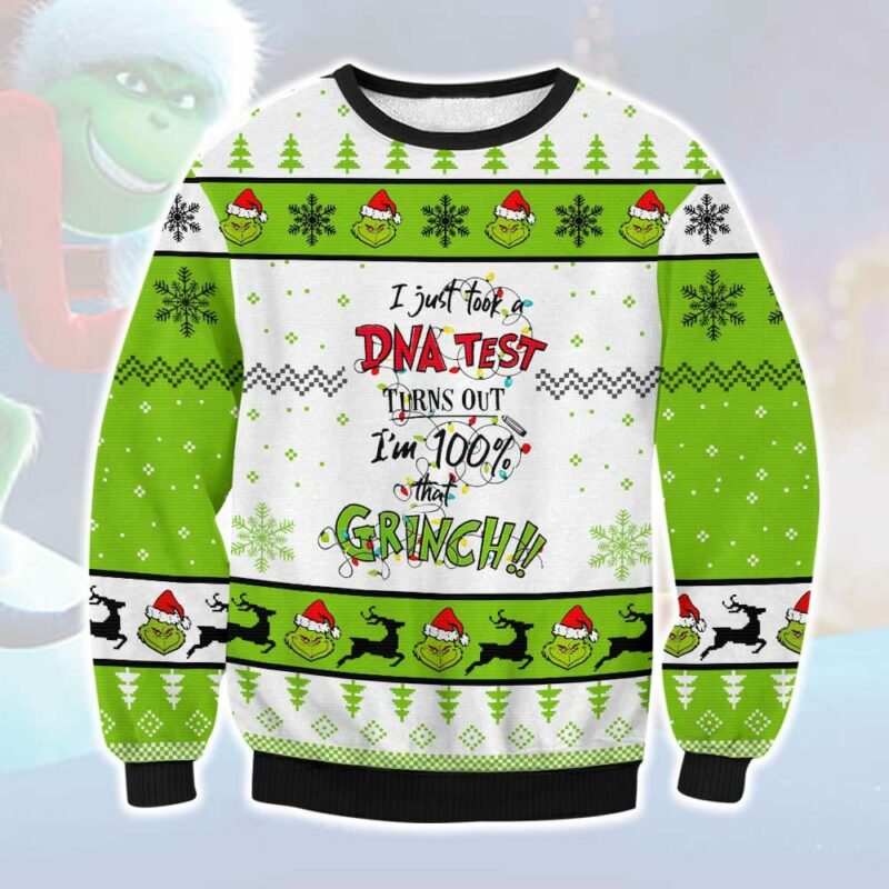 Grinch DNA Test Ugly Sweater