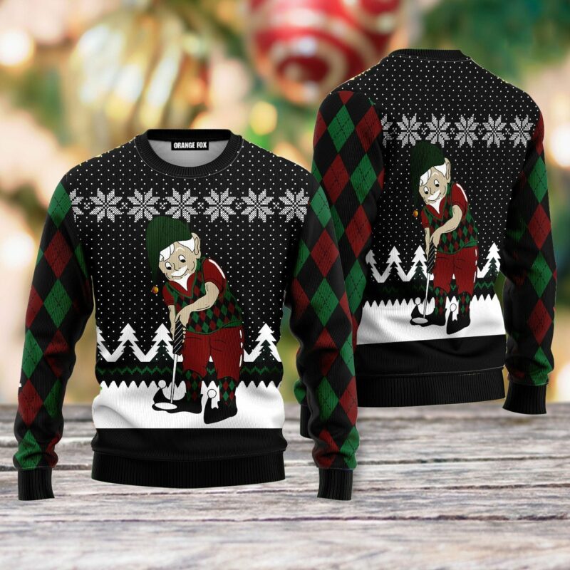 Golf Lover Ugly Christmas Sweater