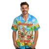 Christmas In July Santa On The Beach Hawaiian Shirt