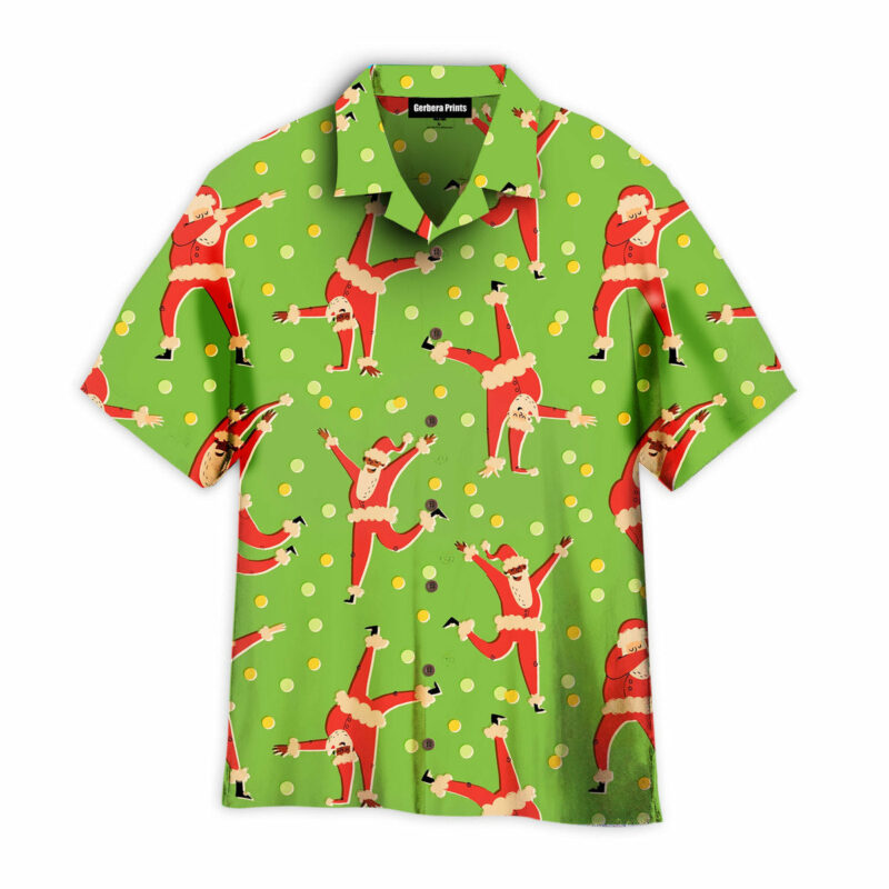 In Love Light Santa Dancing Christmas Pattern Aloha Hawaiian Shirts WT7494