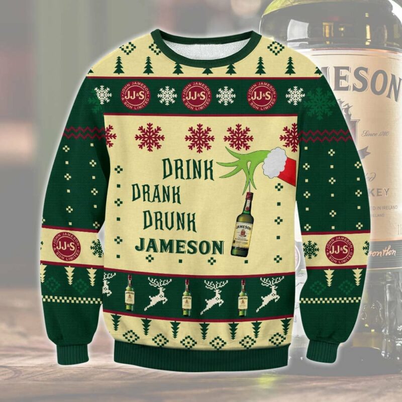 Jameson Drink Drank Drunk Ugly Sweater