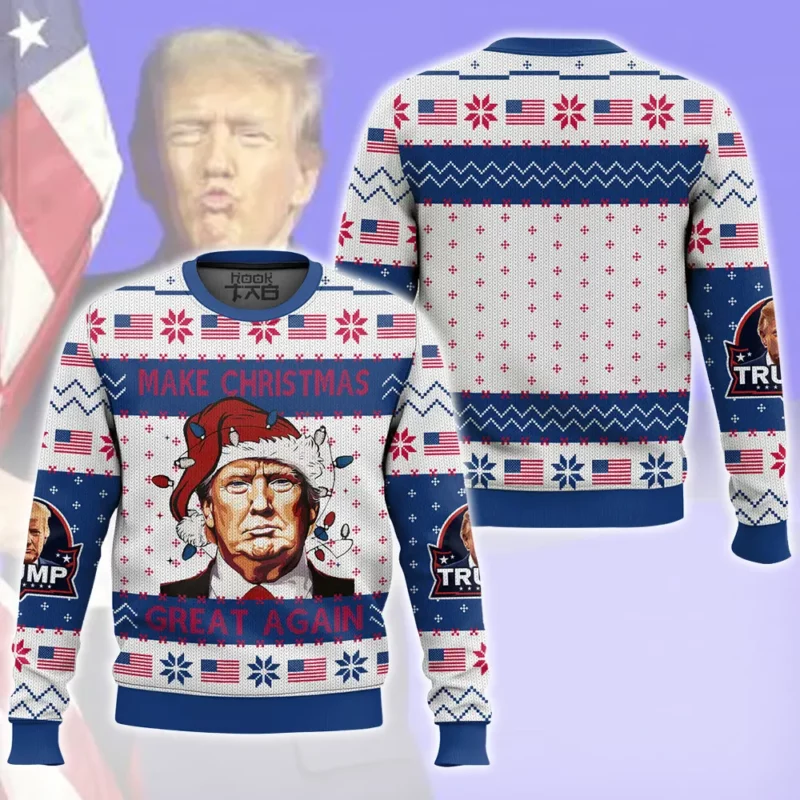 Make Christmas Great Again Trump Christmas Ugly Sweater