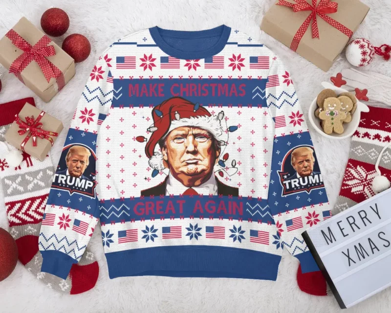 Make Christmas Great Again Trump Christmas Ugly Sweater