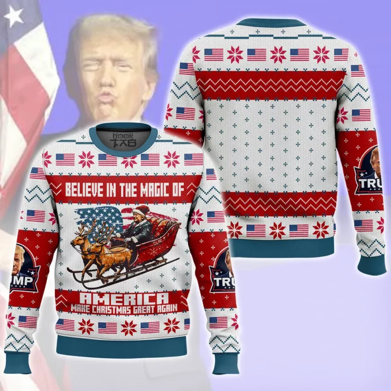 Trump Christmas Ugly Sweater