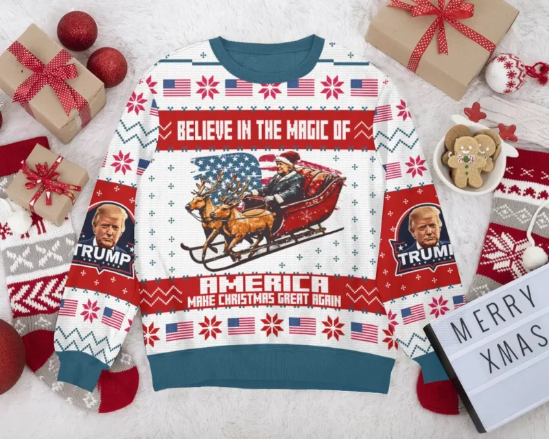 Trump Christmas Ugly Sweater