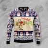 Let's Get Lit Reindeer Drink Beer Ugly Christmas Sweater