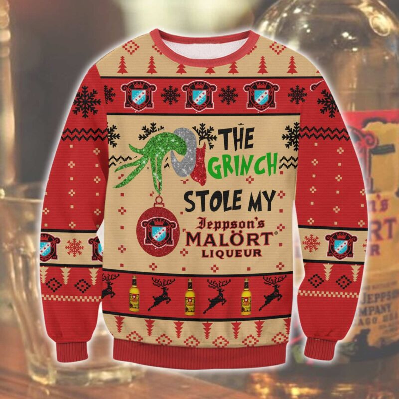 Grinch Stole Malort Ugly Sweater