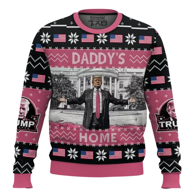 Daddy's Home Trump Christmas Ugly Sweater