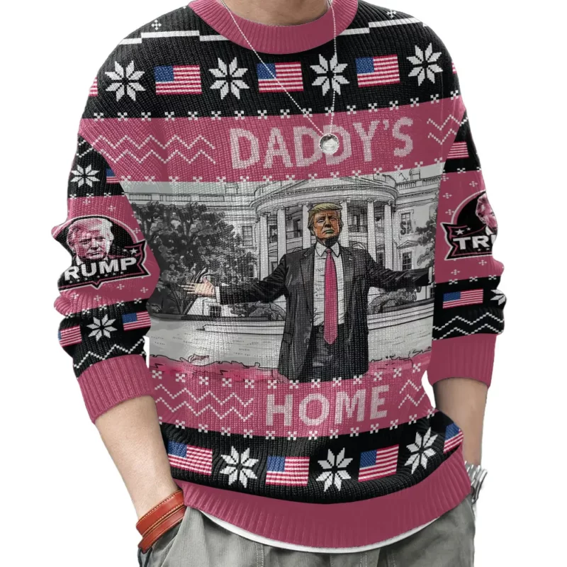 Daddy's Home Trump Christmas Ugly Sweater