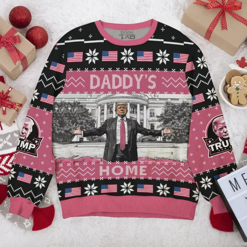 Daddy's Home Trump Christmas Ugly Sweater