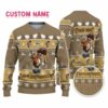 Personalize Ugly Thanksgiving Turkey Player Baseball Light Brown NDA31