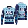 Personalized Bud Light Christmas Star Ugly Sweater