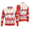 Personalized Budweiser Christmas Star Ugly Sweater