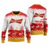 Personalized Budweiser Reindeer Christmas Ugly Sweater