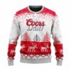 Personalized Coors Light Reindeer Christmas Ugly Sweater