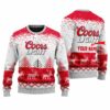 Personalized Coors Light Reindeer Christmas Ugly Sweater