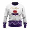 Personalized Crown Royal Winter Reindeer Ugly Sweater