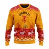 Personalized Fireball Reindeer Christmas Ugly Sweater