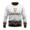 Personalized Guinness Winter Reindeer Ugly Sweater