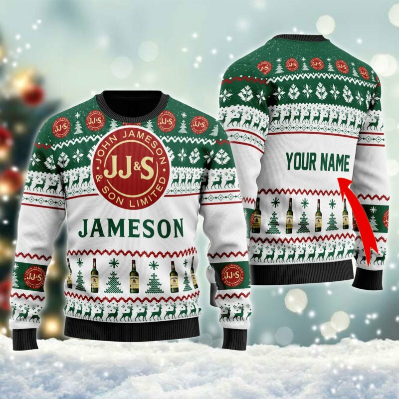 Personalized Jameson Christmas Ugly Sweater