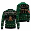 Personalized Jameson Pine Tree Snowing Christmas Ugly Sweater