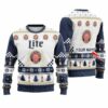 Personalized Miller Lite Christmas Star Ugly Sweater