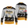 Personalized Modelo Reindeer Christmas Ugly Sweater