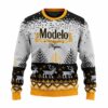 Personalized Modelo Reindeer Christmas Ugly Sweater