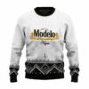 Personalized Modelo Winter Reindeer Ugly Sweater