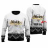 Personalized Modelo Winter Reindeer Ugly Sweater