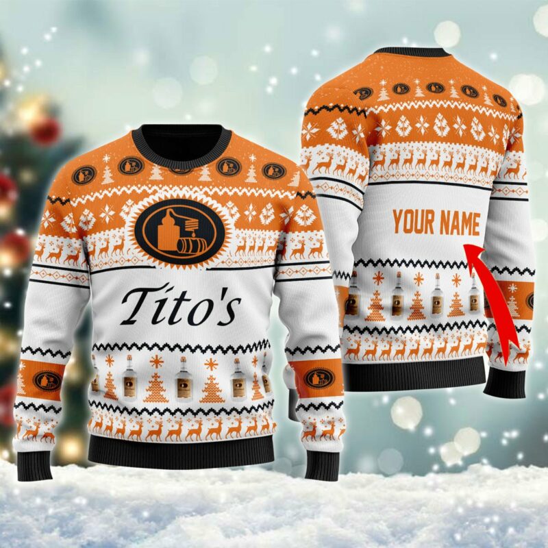 Personalized Tito's Christmas Ugly Sweater