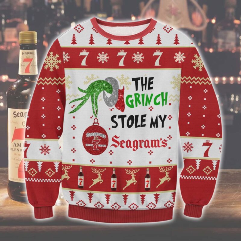 Grinch Stole Seagram's 7 Ugly Sweater