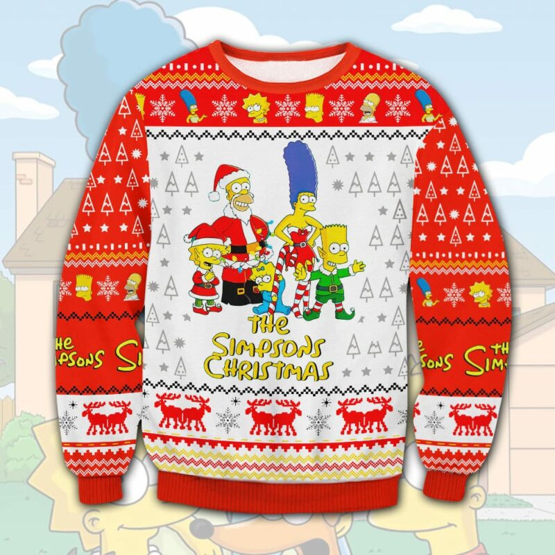 The Simpsons Christmas Ugly Sweater