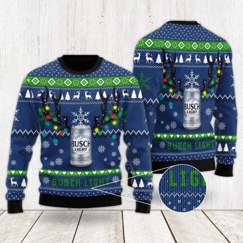 Busch Light Ugly Christmas Sweater