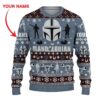 Personalized Mandalorian Christmas Sweater - Best gifts your whole family