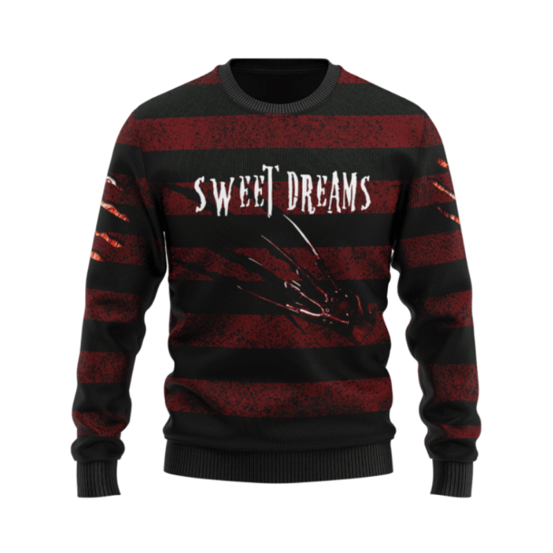 Freddy Krueger Nightmare On Elm Street Ugly Wool Knitted Sweater