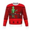 Alien And Santa Dildo Funny Christmas Ugly Sweater