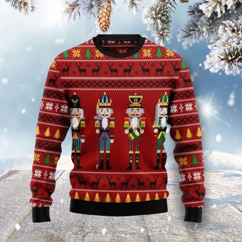 The Nutcracker For Christmas Gifts Ugly Christmas Wool Knitted Sweater